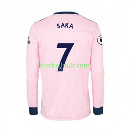 Fußballtrikots Arsenal Bukayo Saka 7 Ausweich Trikotsatz 2022-2023 Langarm